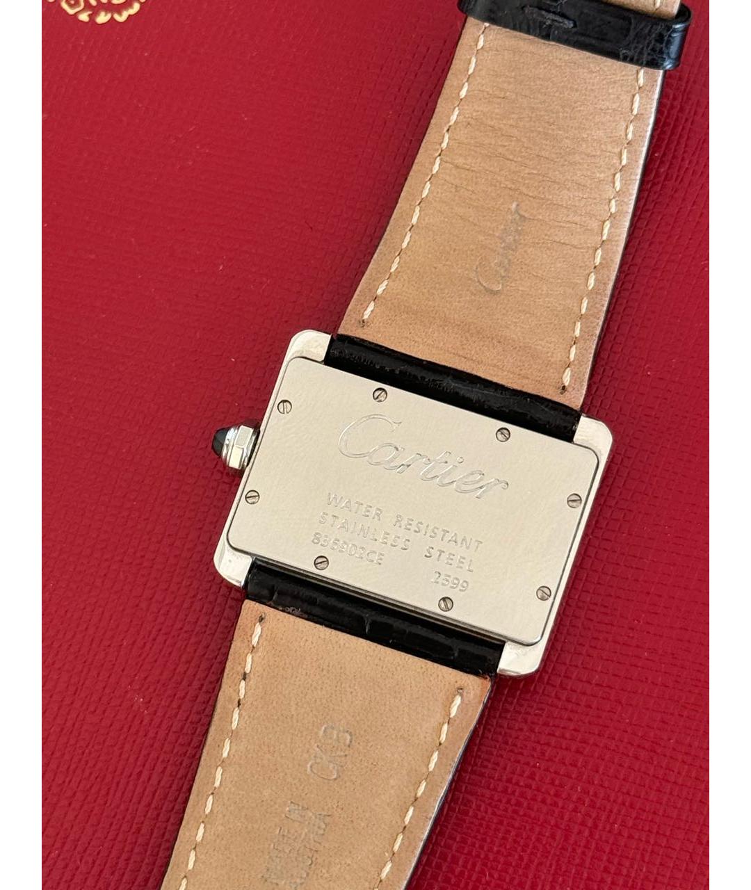 CARTIER Серые кожаные часы, фото 2