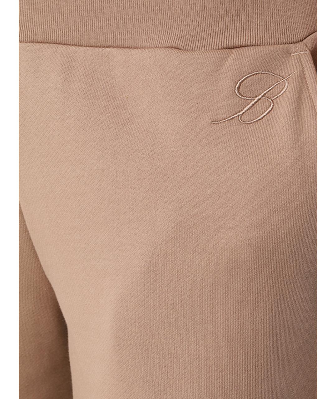 BLUMARINE Бежевые брюки широкие, фото 3