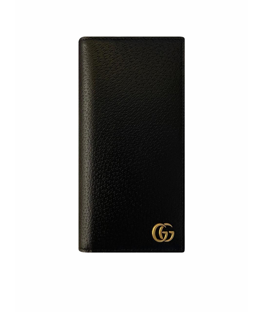 GUCCI Черная кожаная визитница, фото 1