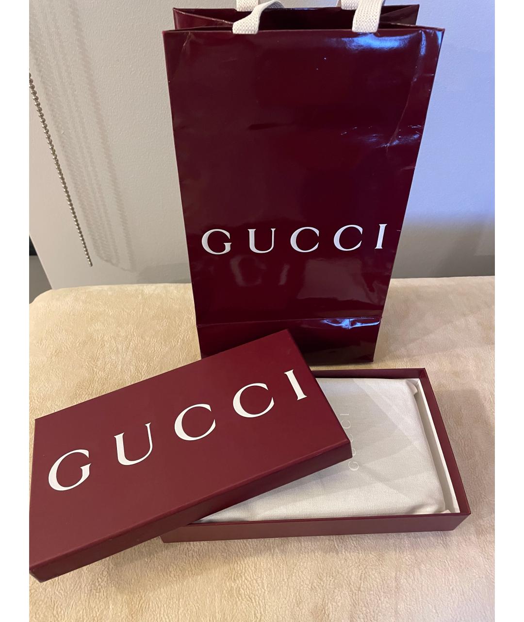 GUCCI Черная кожаная визитница, фото 2