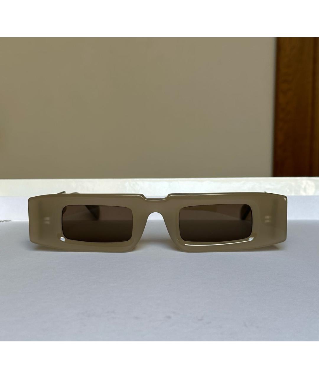 KUBORAUM Бежевые пластиковые солнцезащитные очки, фото 9