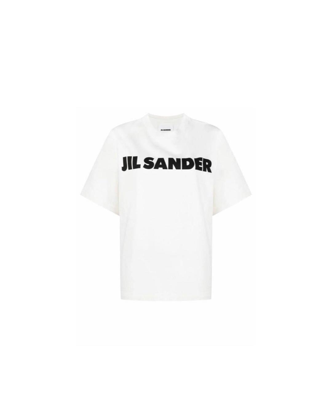 JIL SANDER Белая хлопковая футболка, фото 7