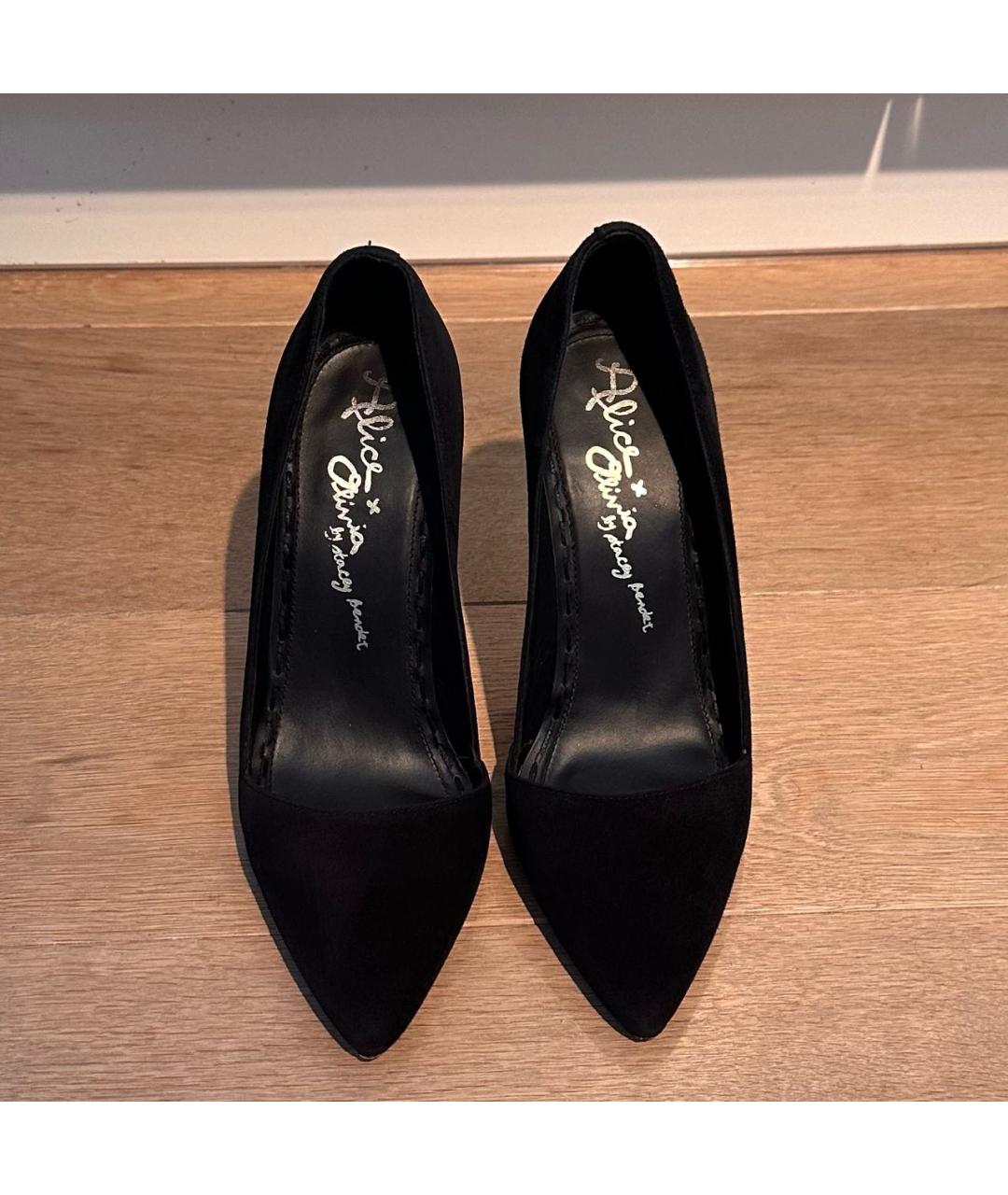 ALICE+OLIVIA Черные замшевые туфли, фото 2