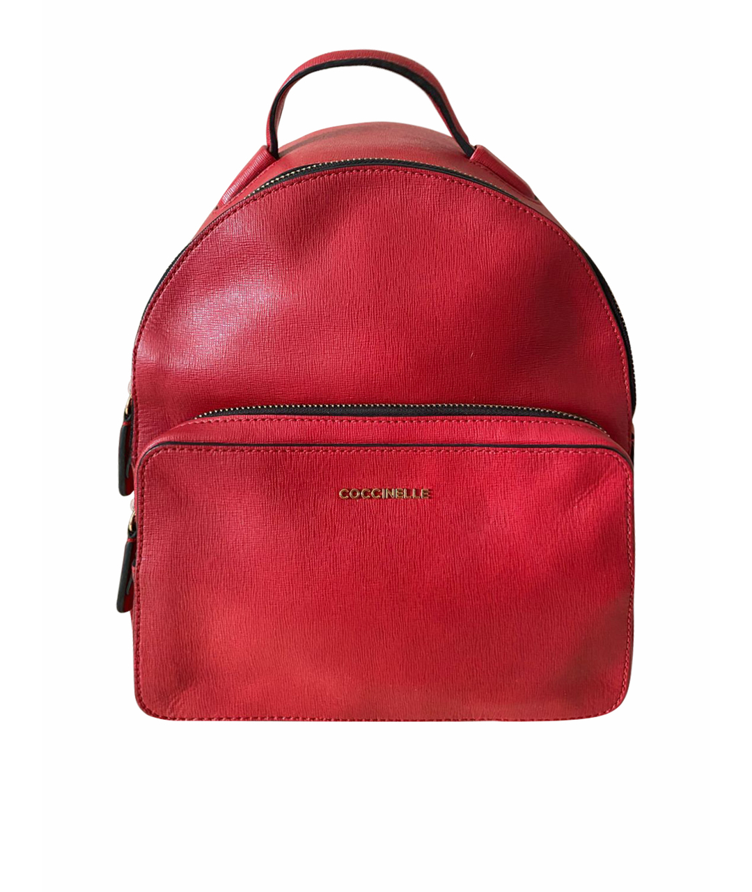 COCCINELLE Красный кожаный рюкзак, фото 1