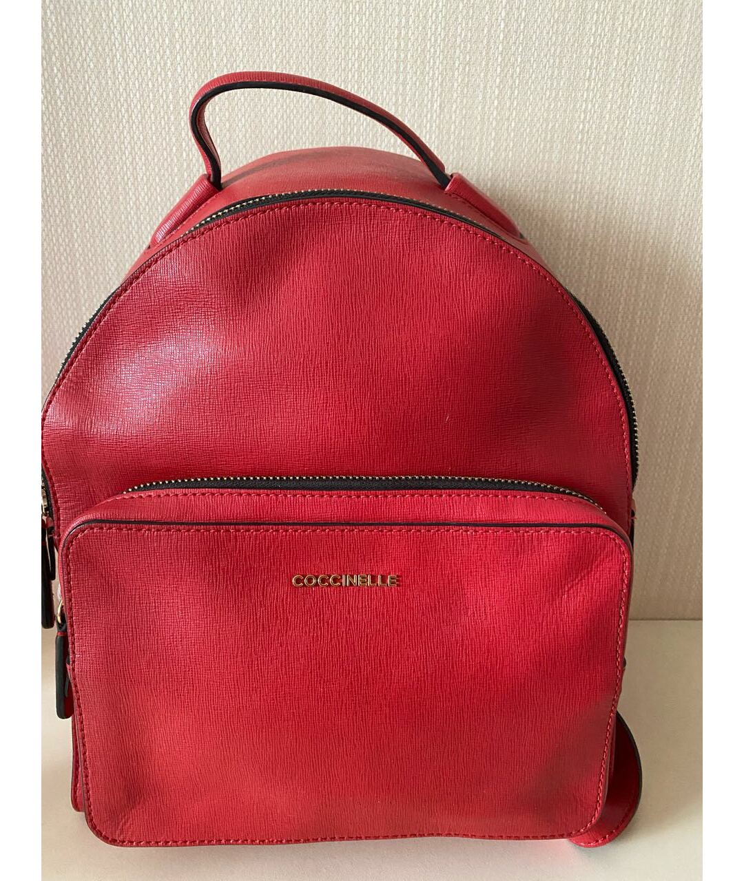 COCCINELLE Красный кожаный рюкзак, фото 7