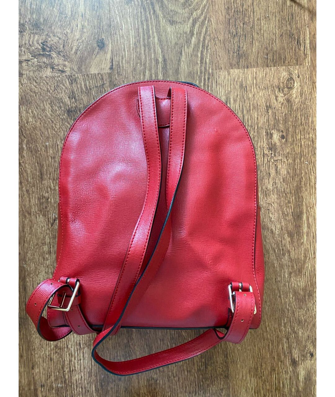 COCCINELLE Красный кожаный рюкзак, фото 2