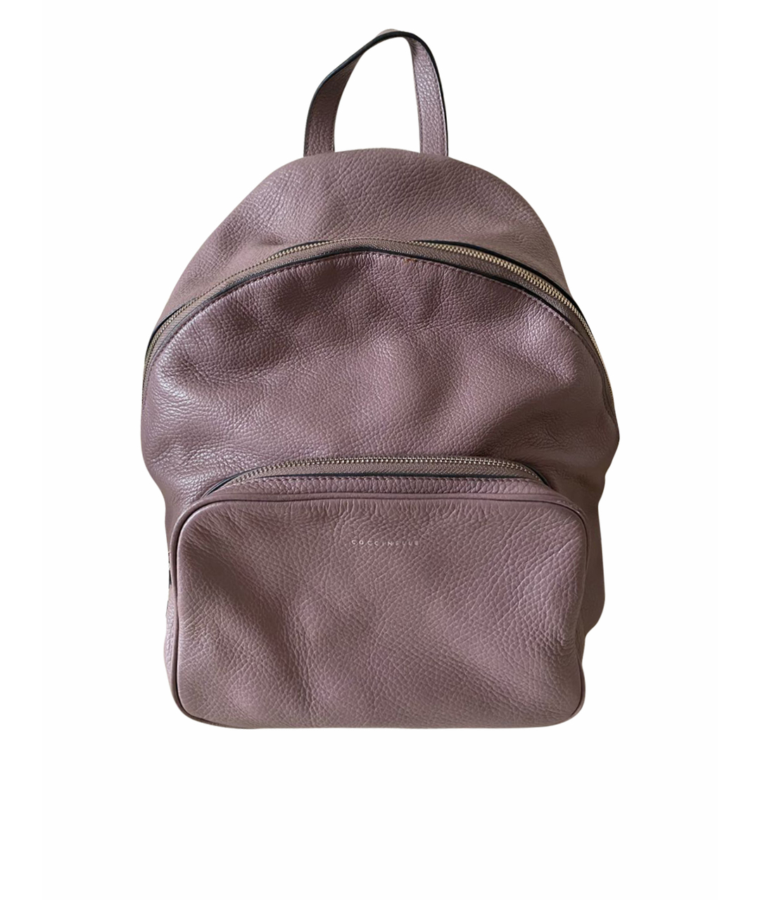 COCCINELLE Розовый кожаный рюкзак, фото 1