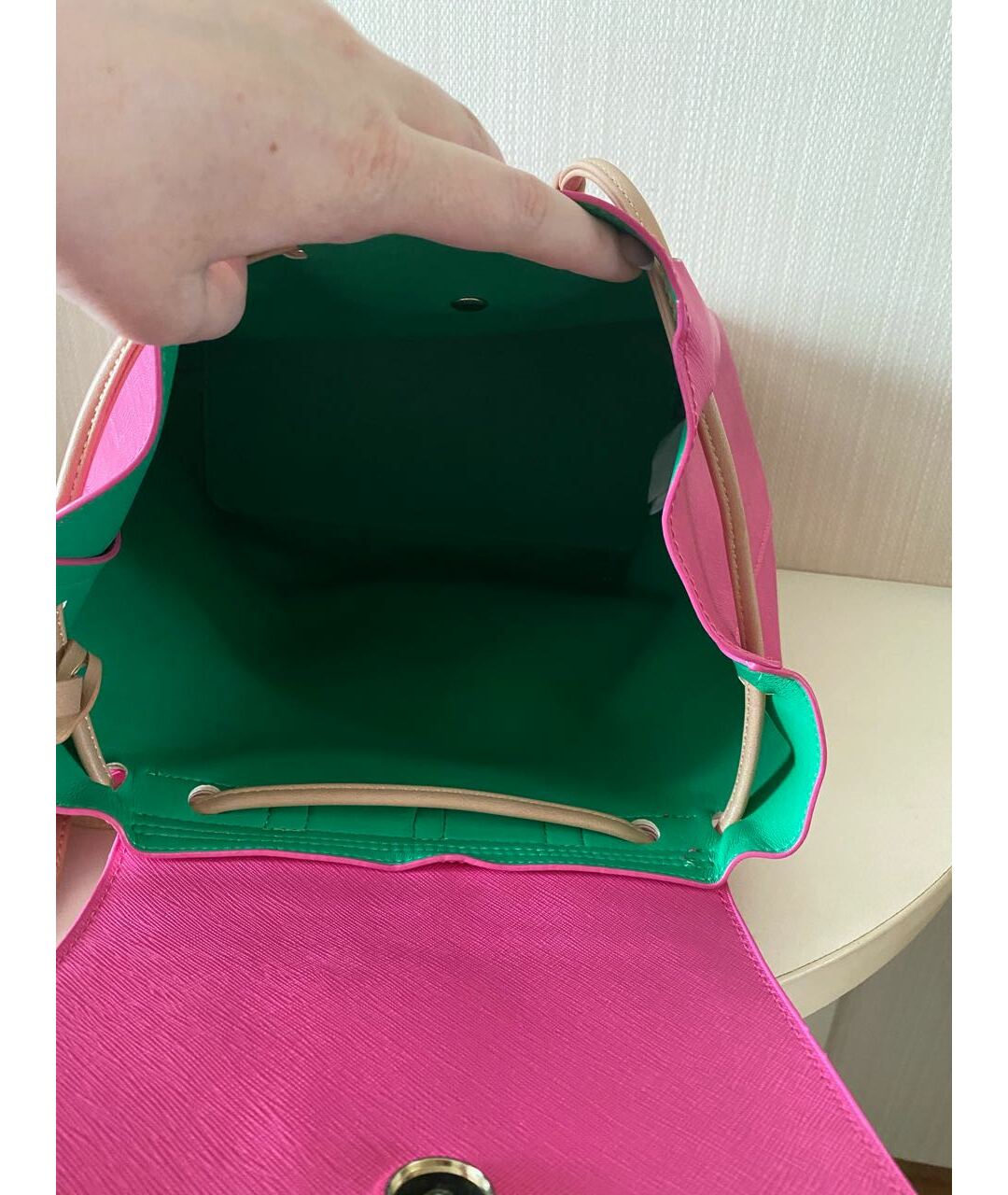 TRUSSARDI Розовый рюкзак, фото 7