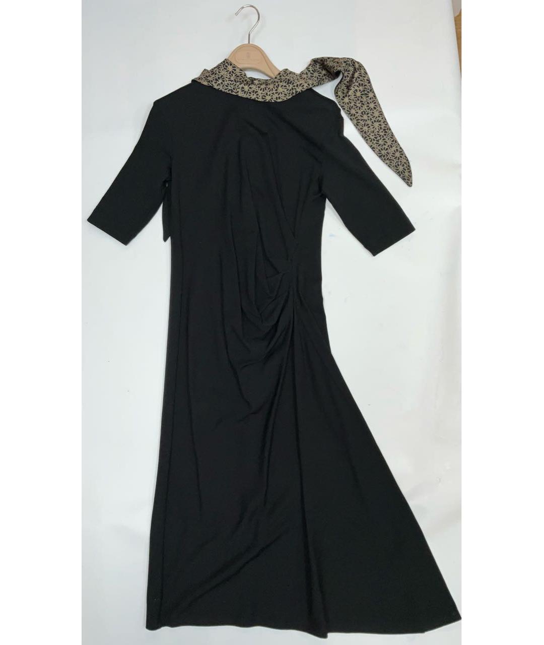 BRUNELLO CUCINELLI Черное шерстяное повседневное платье, фото 9