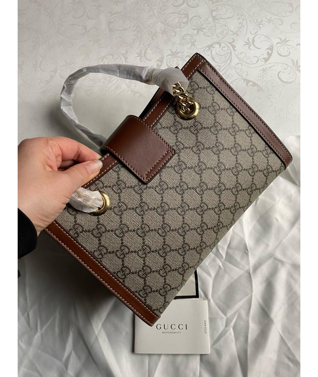 GUCCI Коричневая сумка через плечо, фото 3
