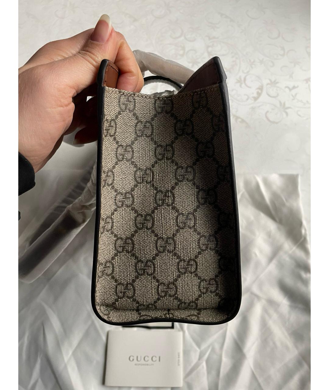 GUCCI Коричневая сумка через плечо, фото 4