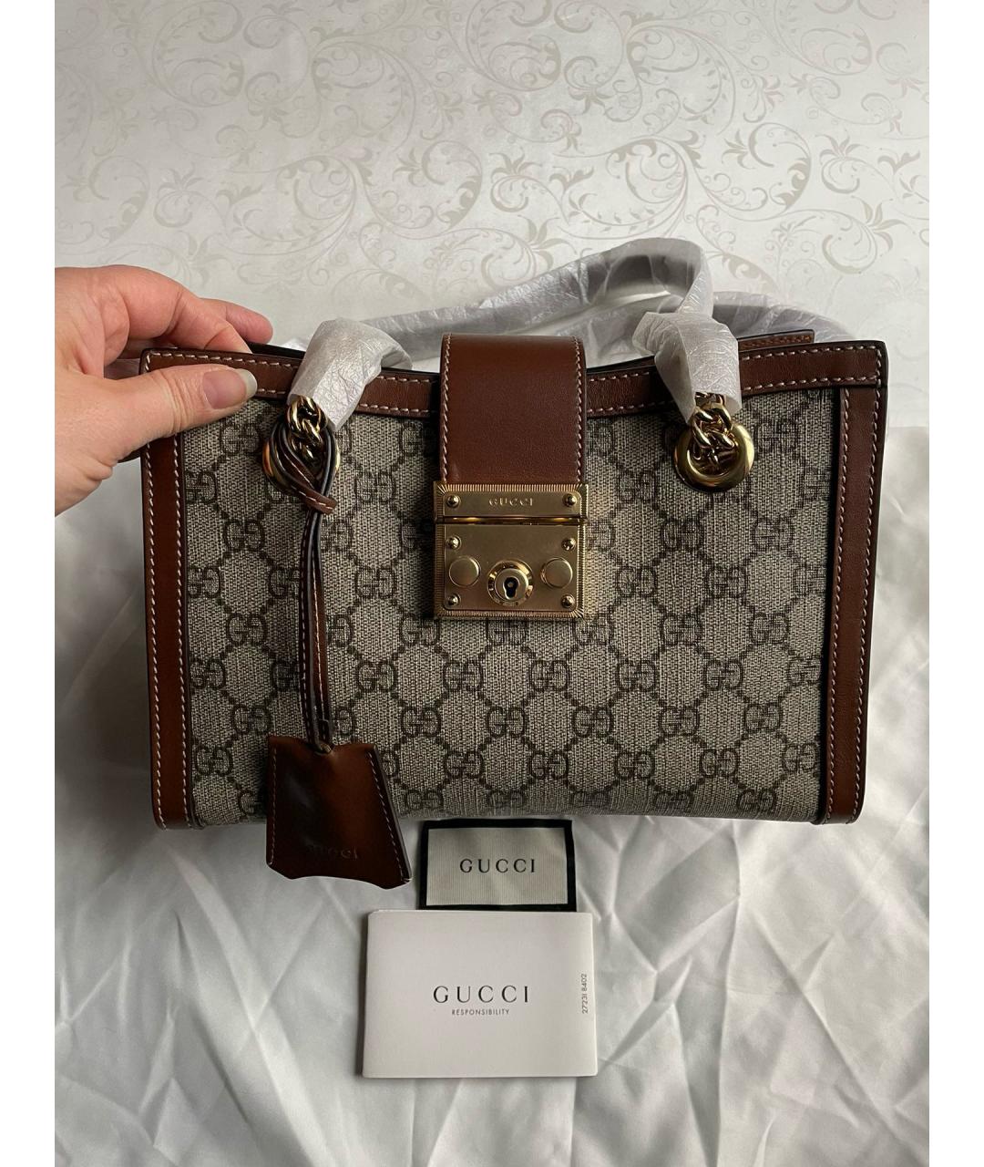 GUCCI Коричневая сумка через плечо, фото 7
