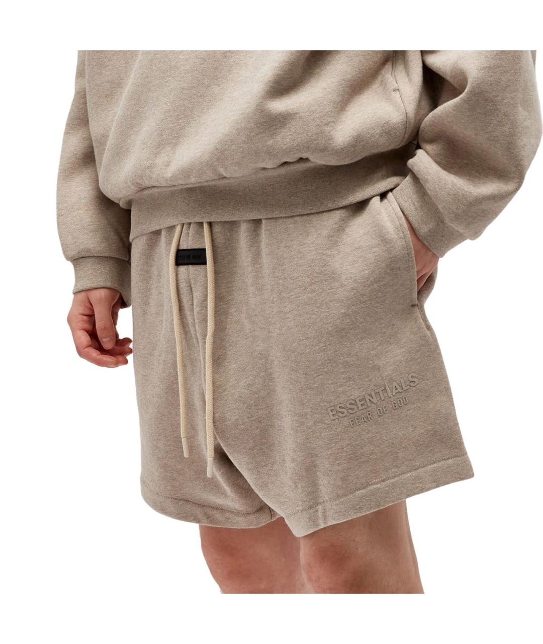 FEAR OF GOD ESSENTIALS Бежевые хлопковые шорты, фото 2