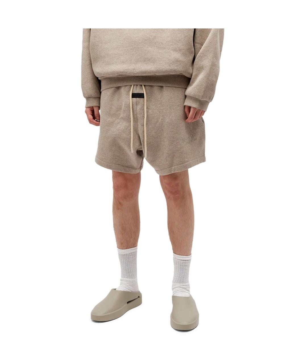 FEAR OF GOD ESSENTIALS Бежевые хлопковые шорты, фото 3