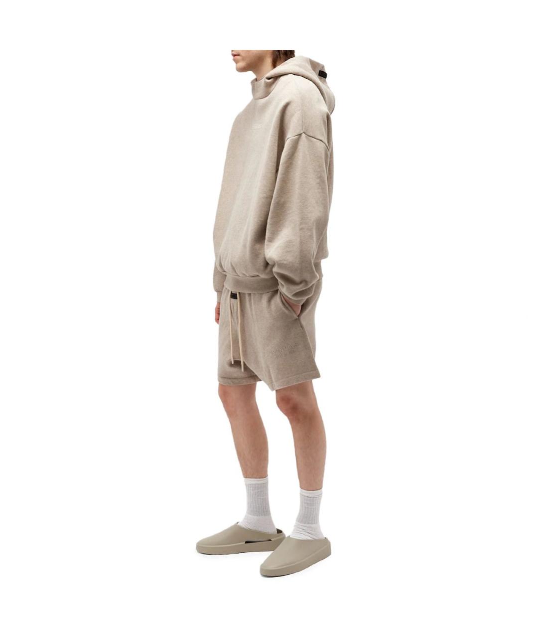 FEAR OF GOD ESSENTIALS Бежевые хлопковые шорты, фото 4