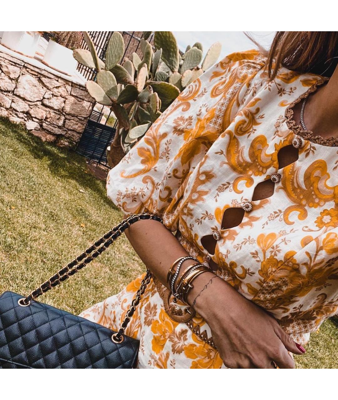 ZIMMERMANN Желтое льняное повседневное платье, фото 4