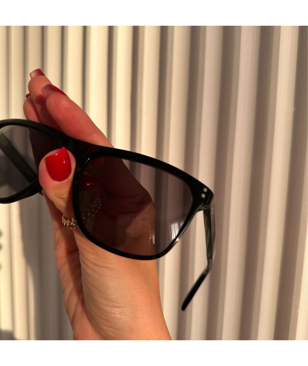 CELINE PRE-OWNED Черные пластиковые солнцезащитные очки, фото 4