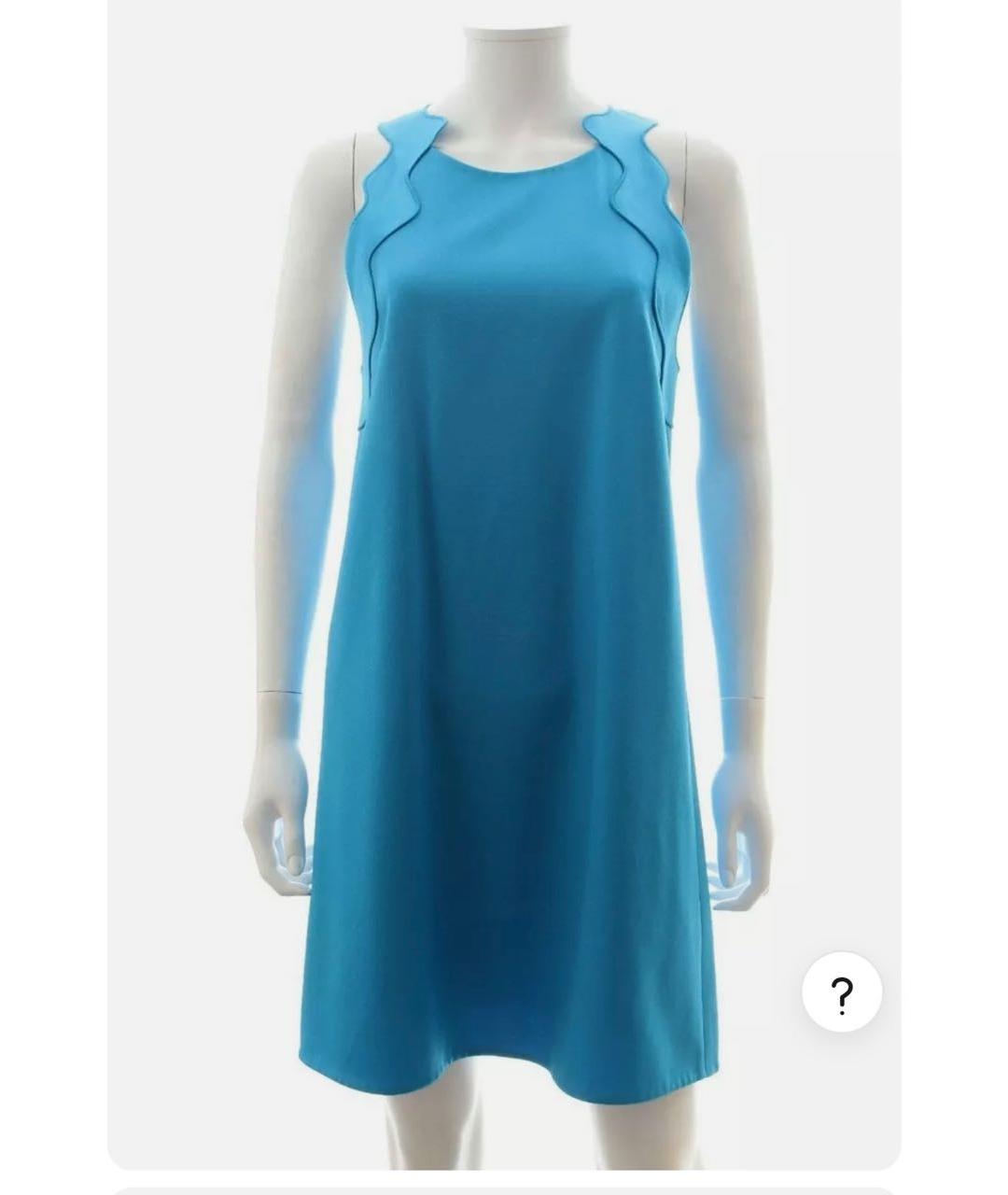 3.1 PHILLIP LIM Голубое коктейльное платье, фото 3