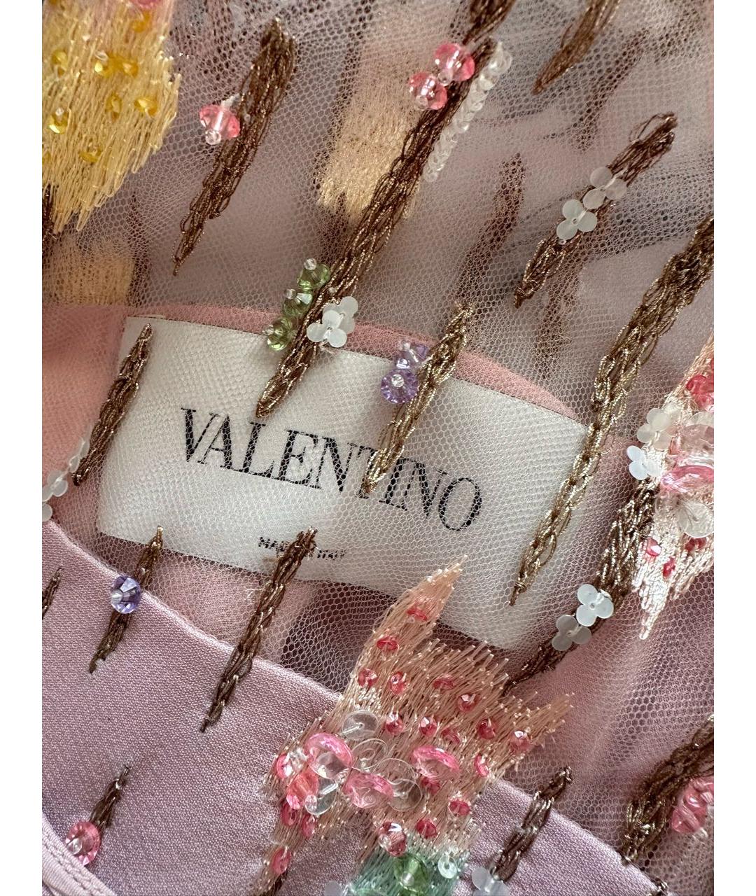 VALENTINO Розовое вискозное повседневное платье, фото 5