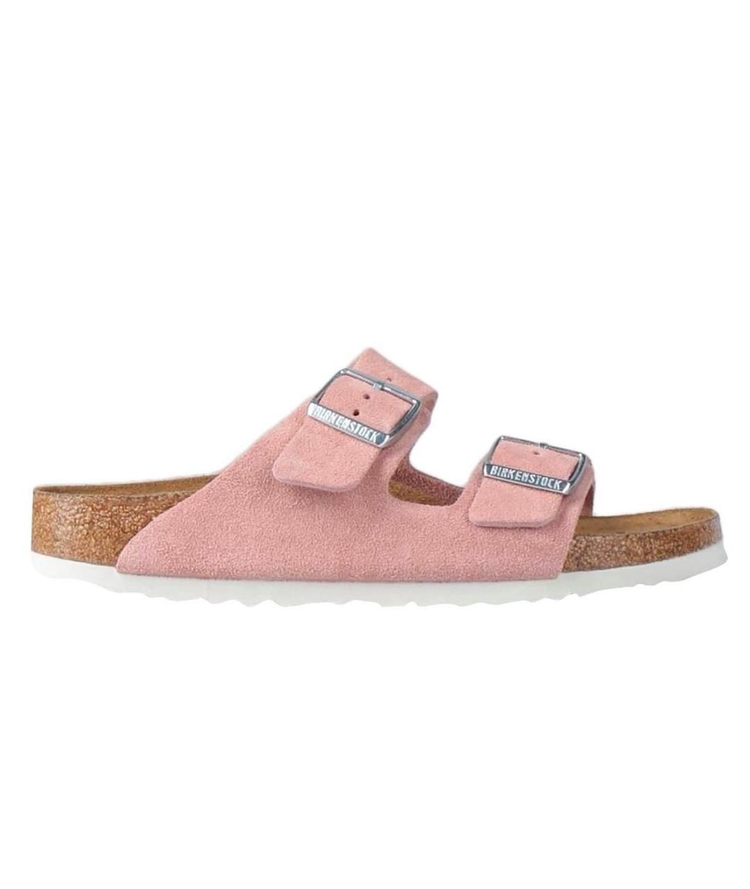 BIRKENSTOCK Розовые замшевые сандалии, фото 5