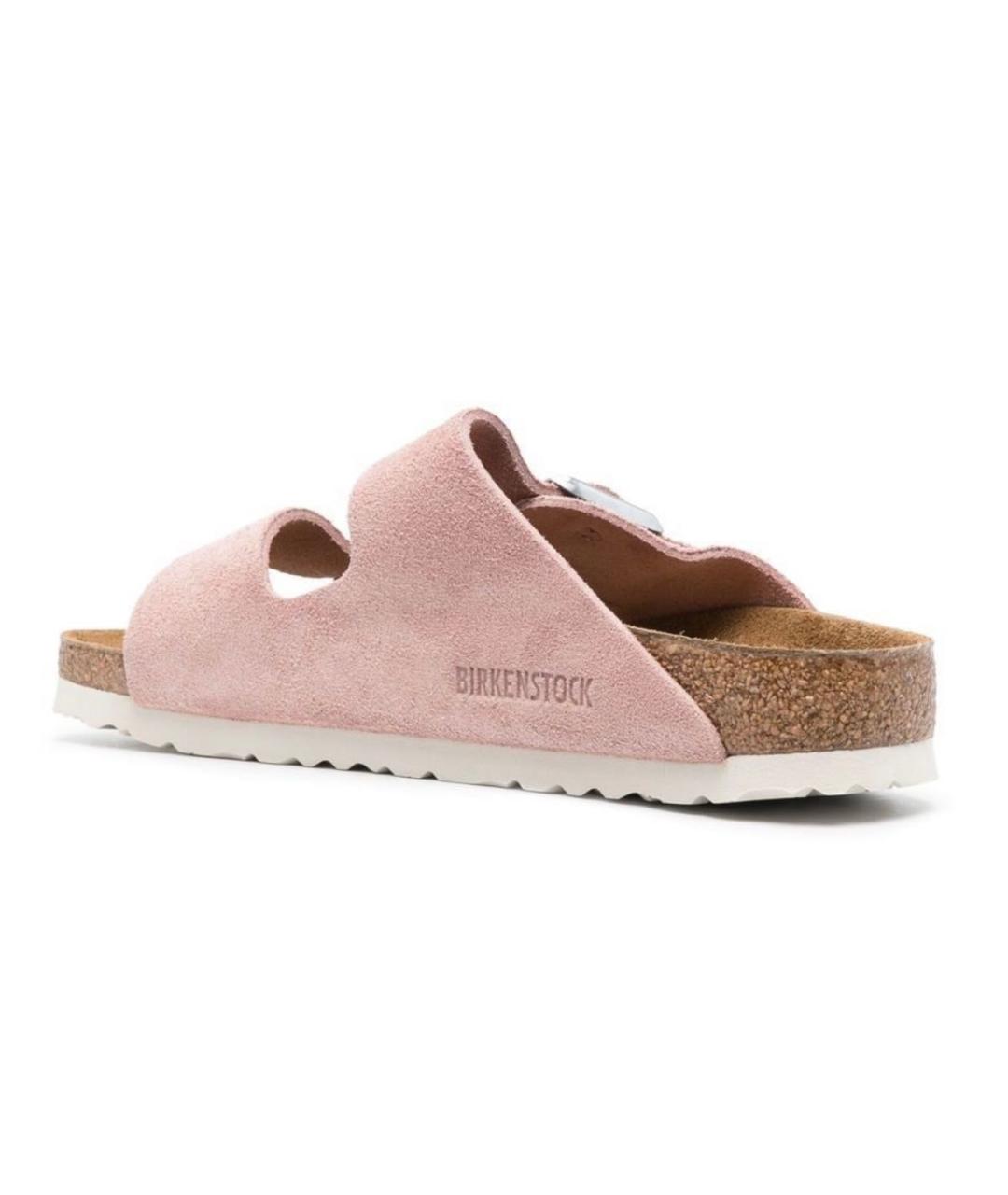 BIRKENSTOCK Розовые замшевые сандалии, фото 3