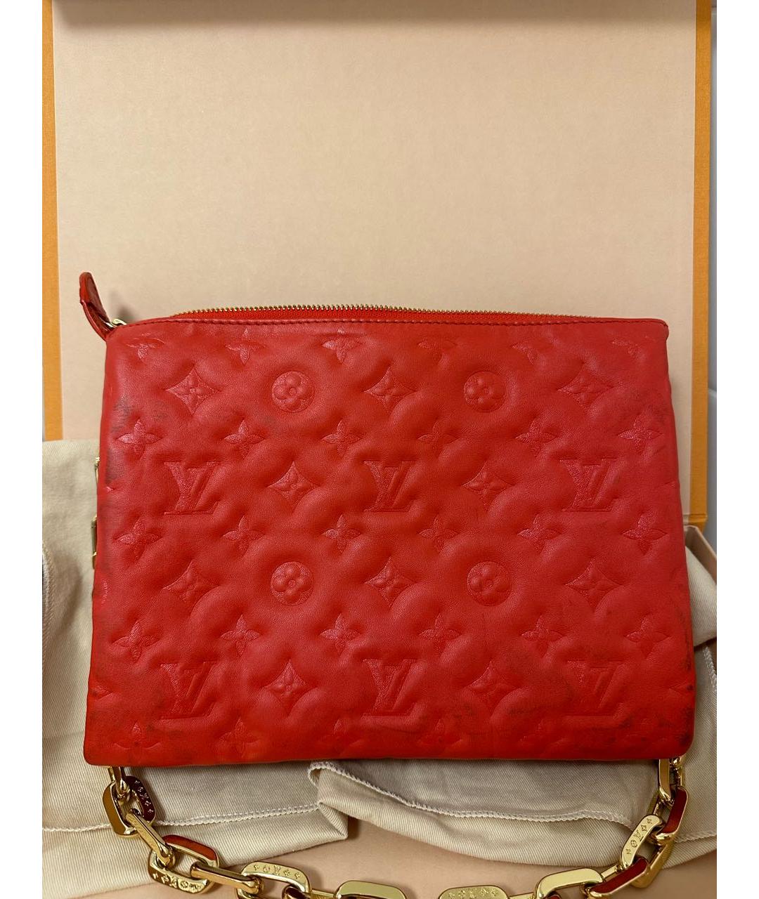 LOUIS VUITTON PRE-OWNED Красная кожаная сумка через плечо, фото 2