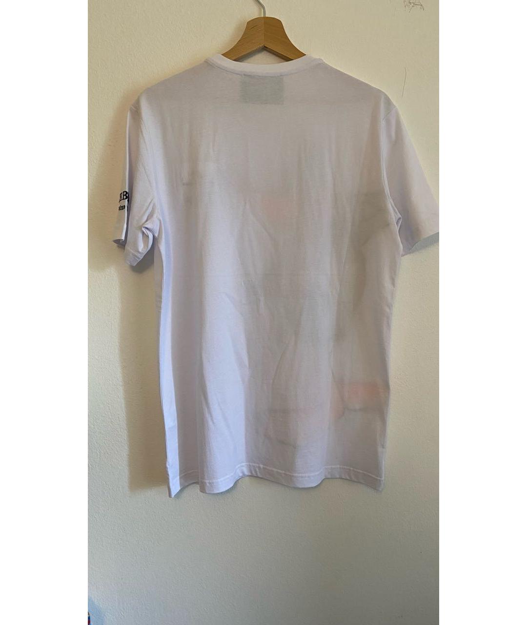 ICEBERG Белая хлопковая футболка, фото 7