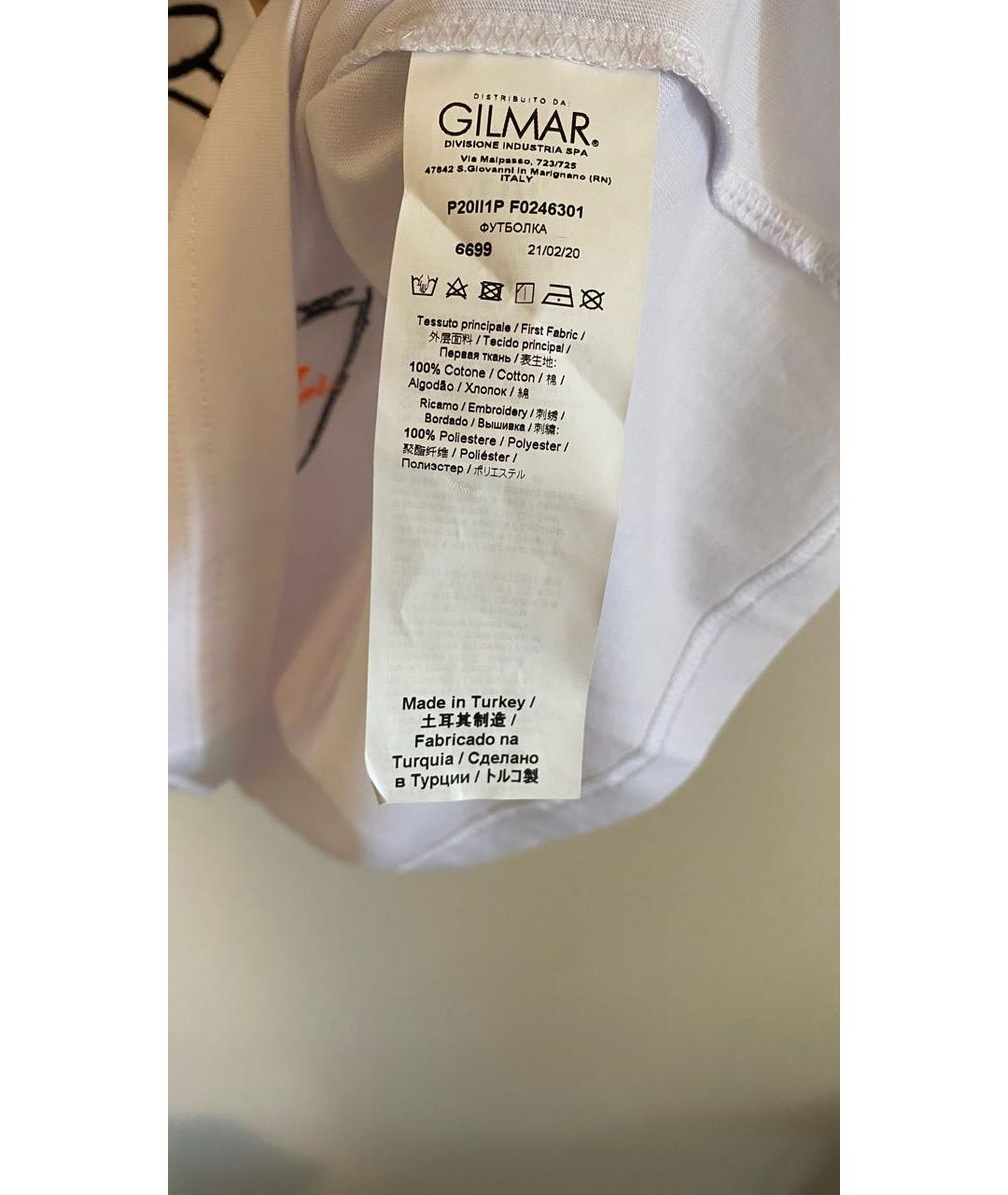 ICEBERG Белая хлопковая футболка, фото 8