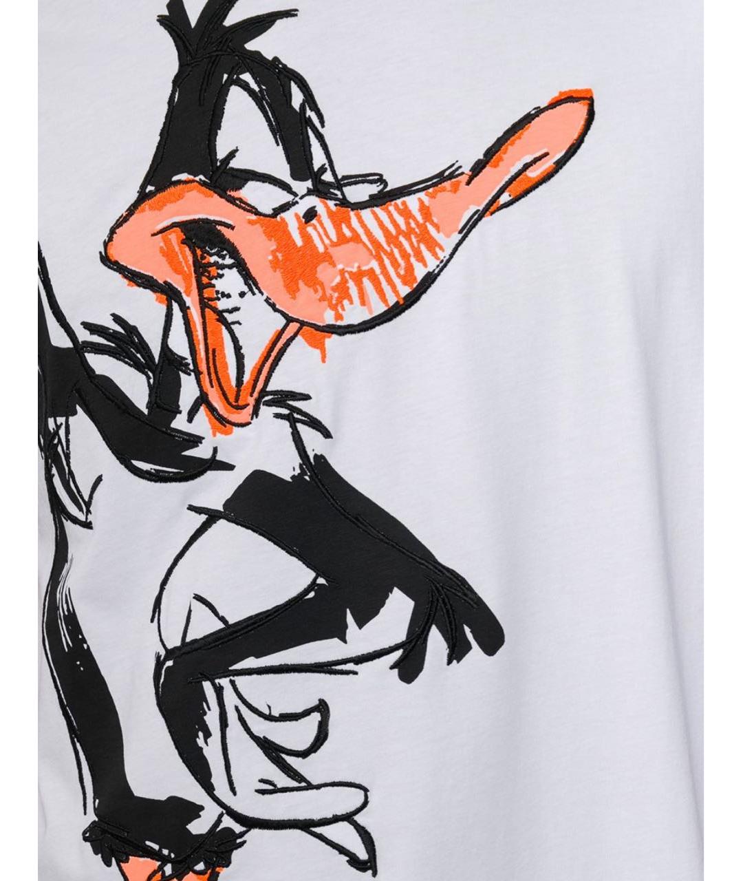 ICEBERG Белая хлопковая футболка, фото 4