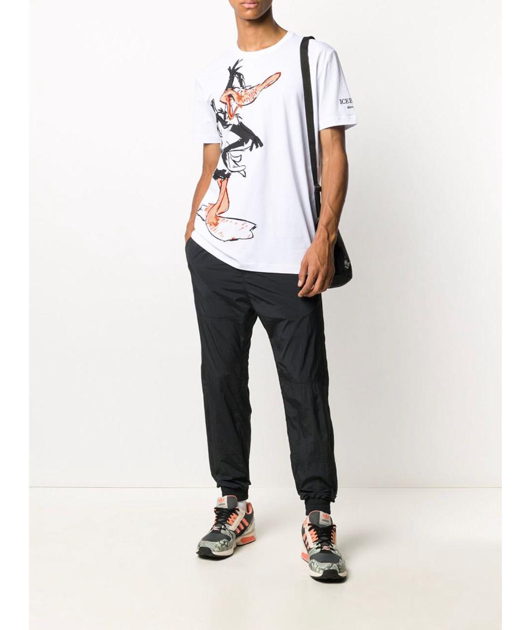 ICEBERG Белая хлопковая футболка, фото 5