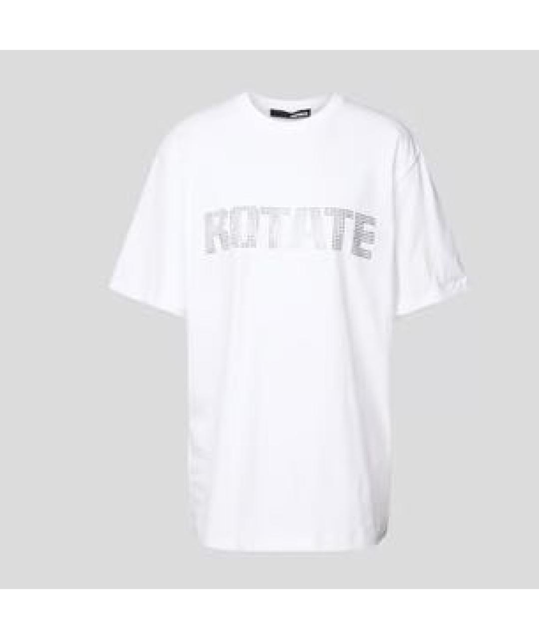 ROTATE Белая хлопковая футболка, фото 7