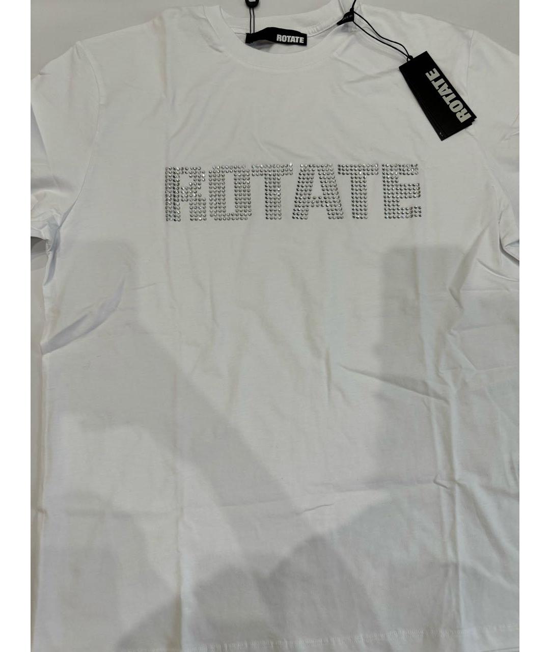 ROTATE Белая хлопковая футболка, фото 3