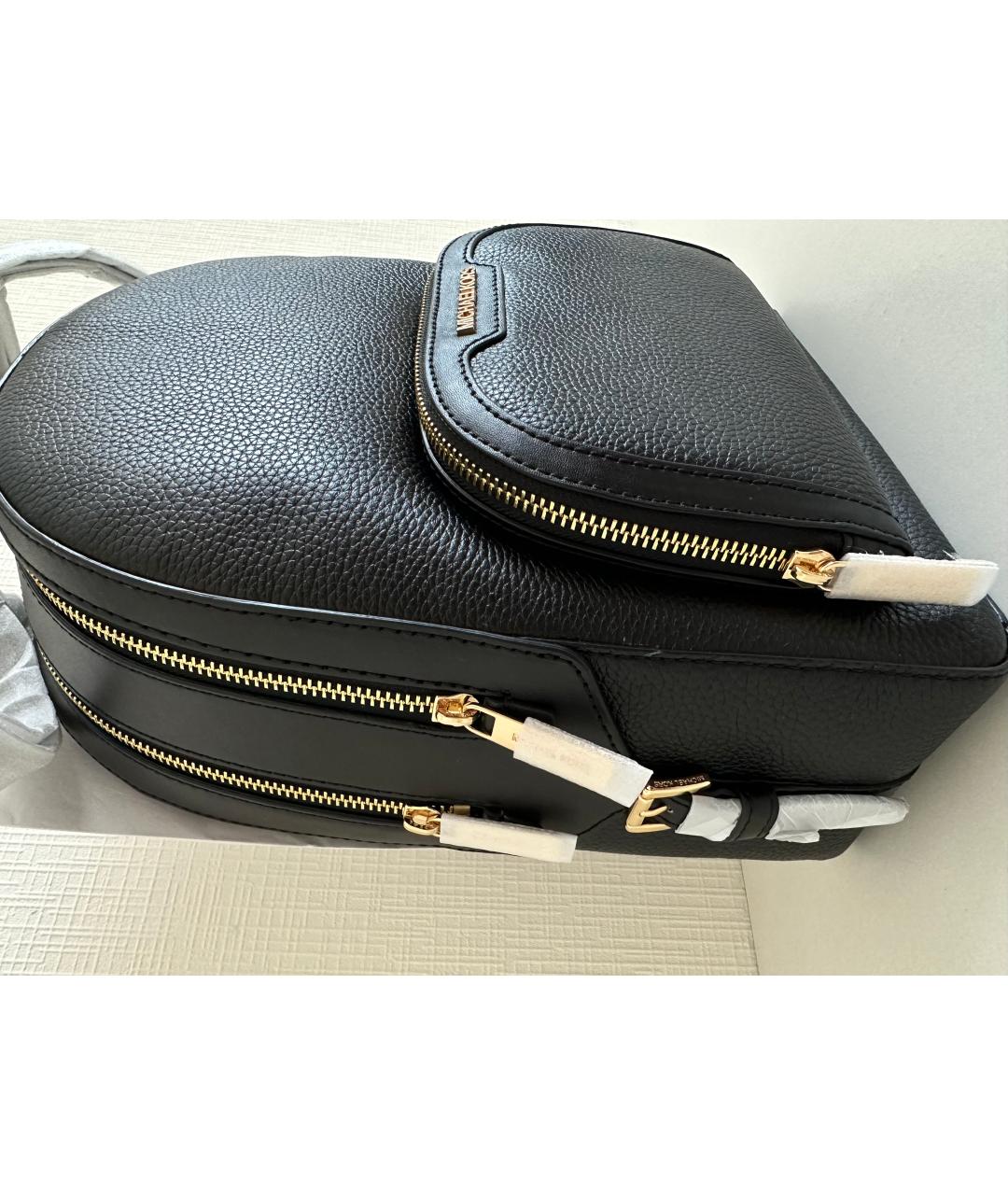 MICHAEL KORS Черный кожаный рюкзак, фото 2