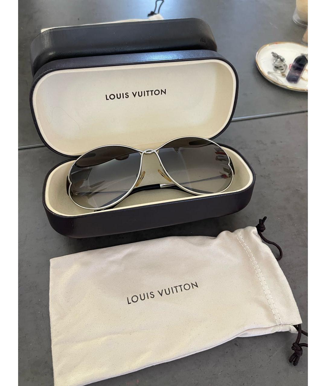 LOUIS VUITTON PRE-OWNED Серебряные металлические солнцезащитные очки, фото 5