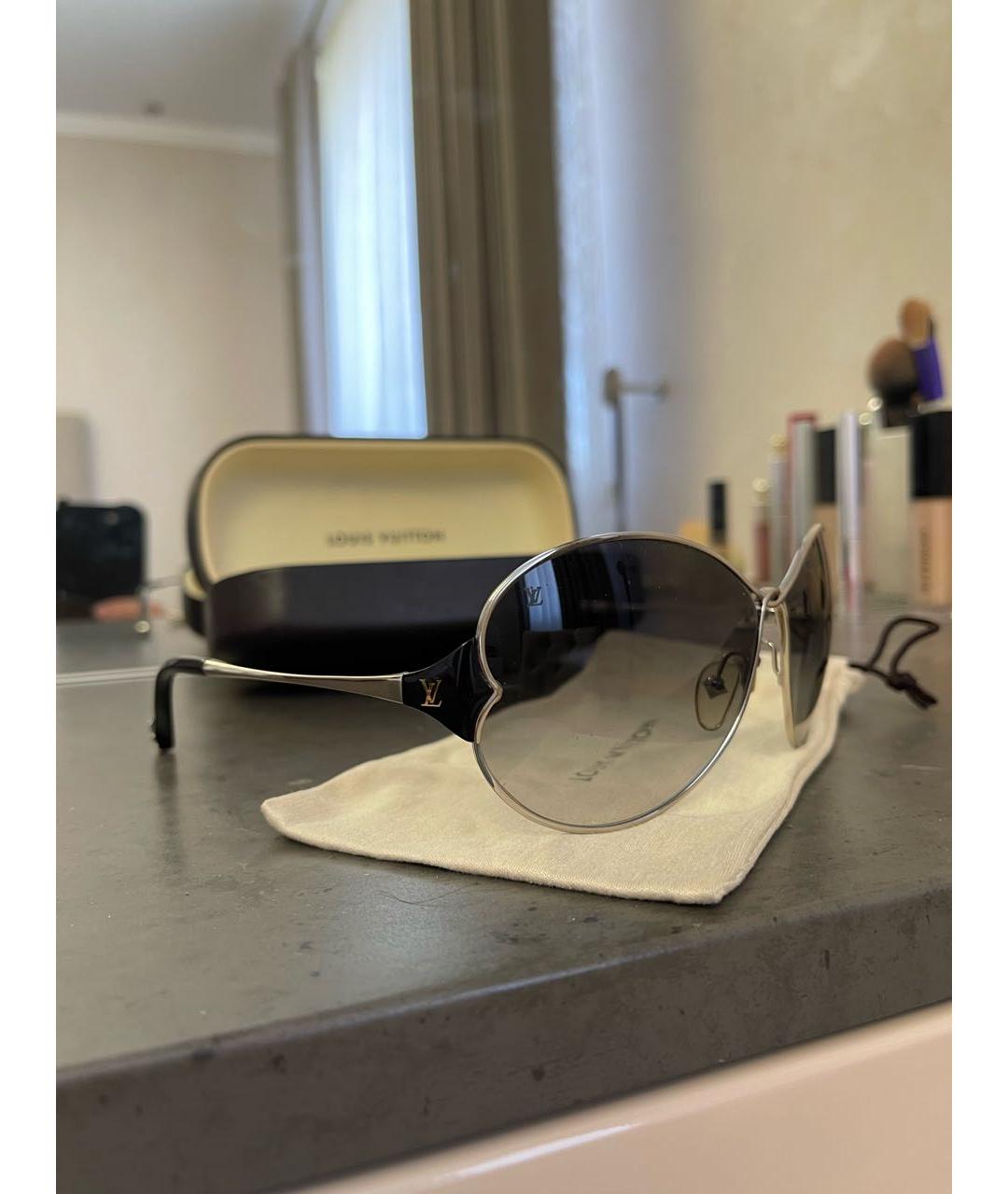 LOUIS VUITTON PRE-OWNED Серебряные металлические солнцезащитные очки, фото 2