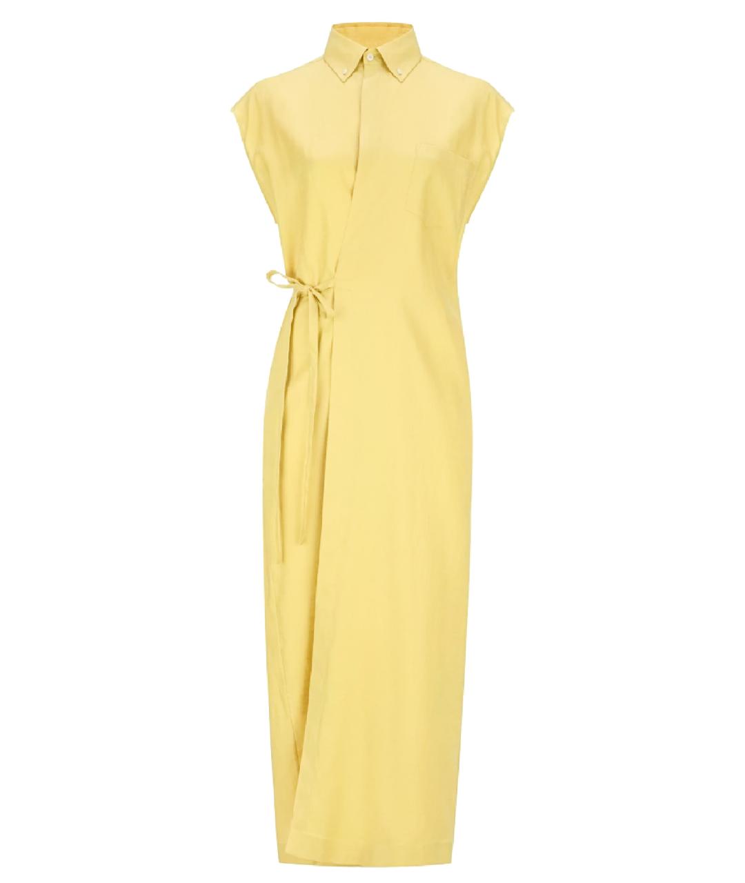 FABIANA FILIPPI Желтое льняное платье, фото 1