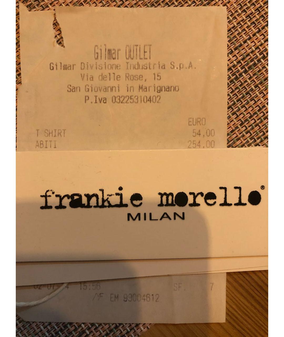 FRANKIE MORELLO Голубое деним коктейльное платье, фото 6