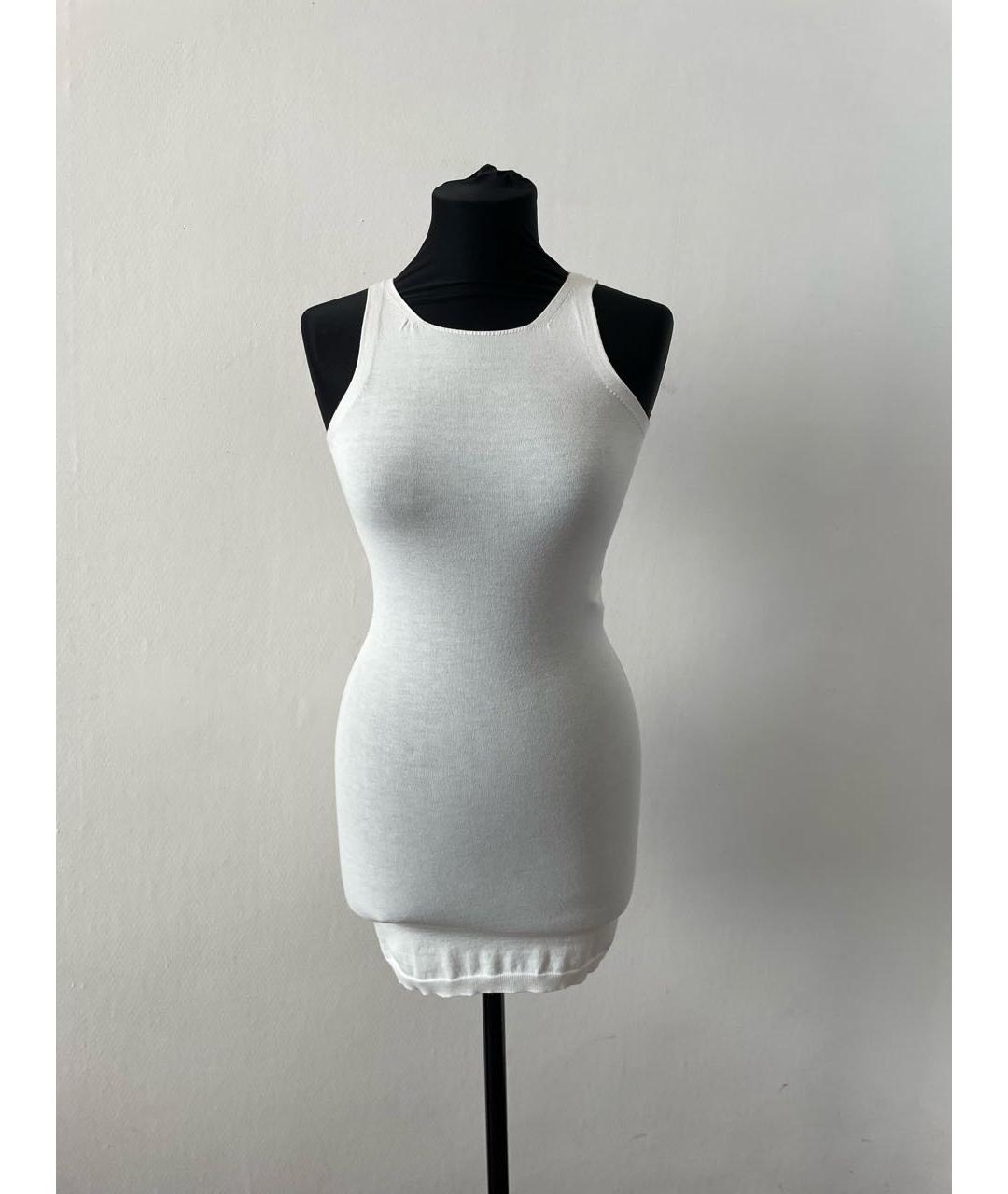 FENDI Белое вискозное повседневное платье, фото 7