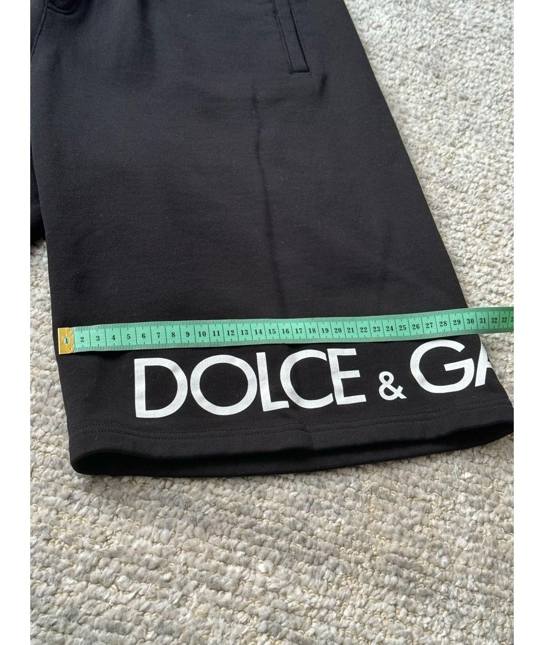 DOLCE&GABBANA Черные хлопковые шорты, фото 6