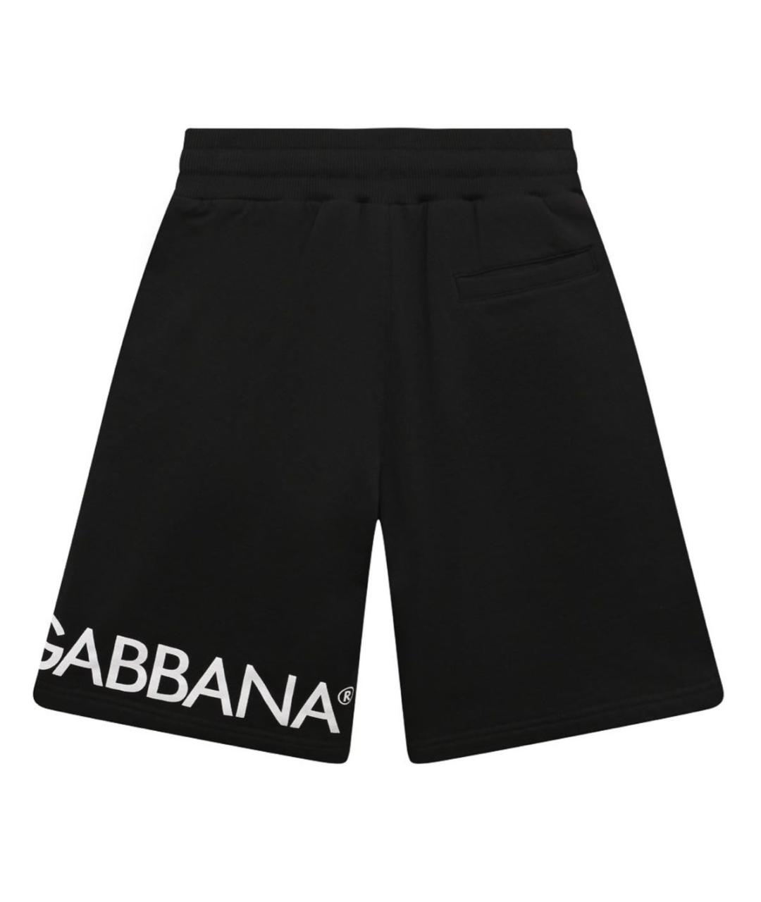 DOLCE&GABBANA Черные хлопковые шорты, фото 2