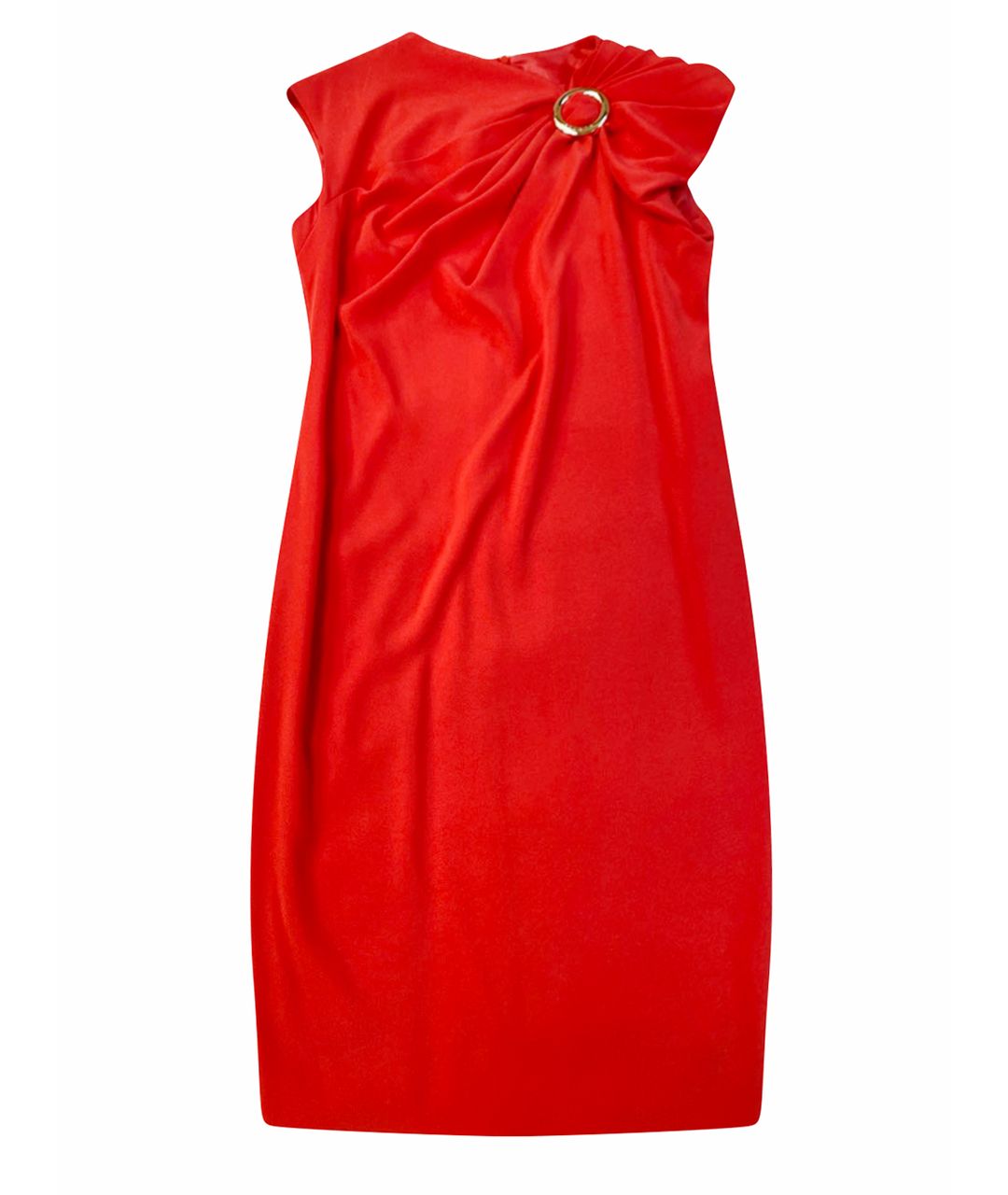 ESCADA Красное ацетатное повседневное платье, фото 1