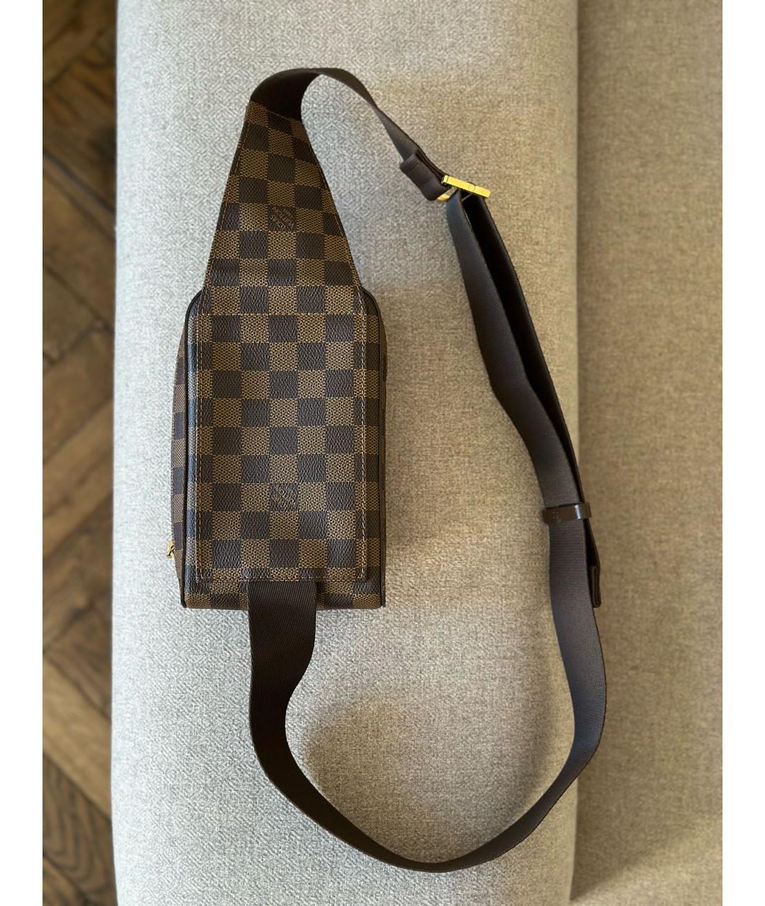 LOUIS VUITTON PRE-OWNED Коричневая сумка на плечо, фото 7