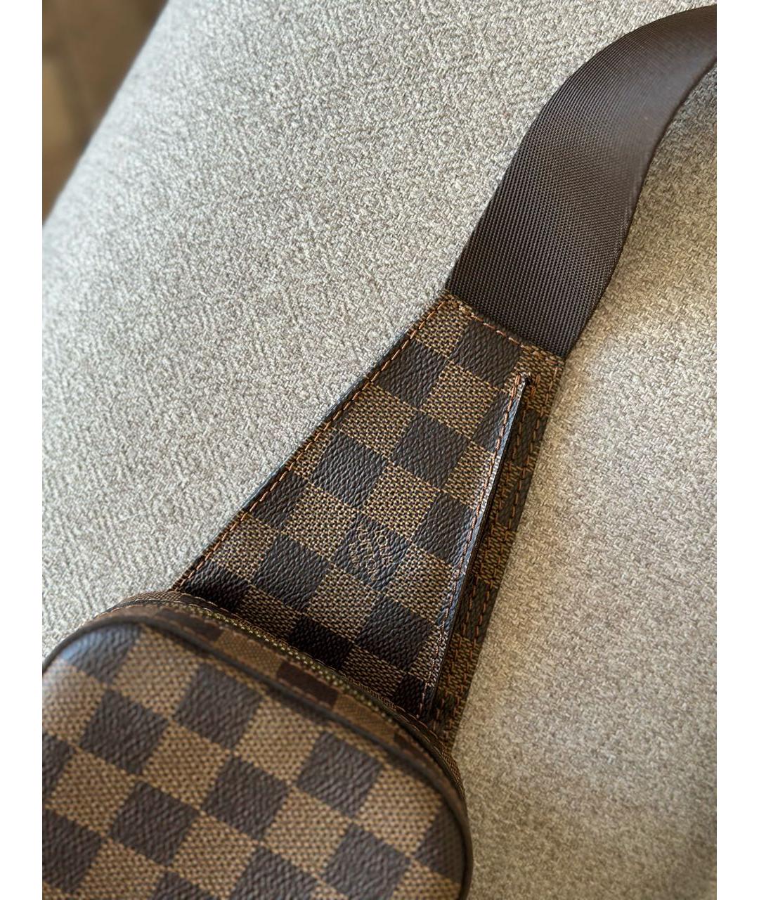 LOUIS VUITTON PRE-OWNED Коричневая сумка на плечо, фото 5