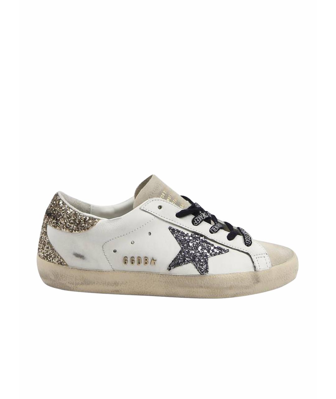 GOLDEN GOOSE DELUXE BRAND Белые кожаные кеды, фото 1