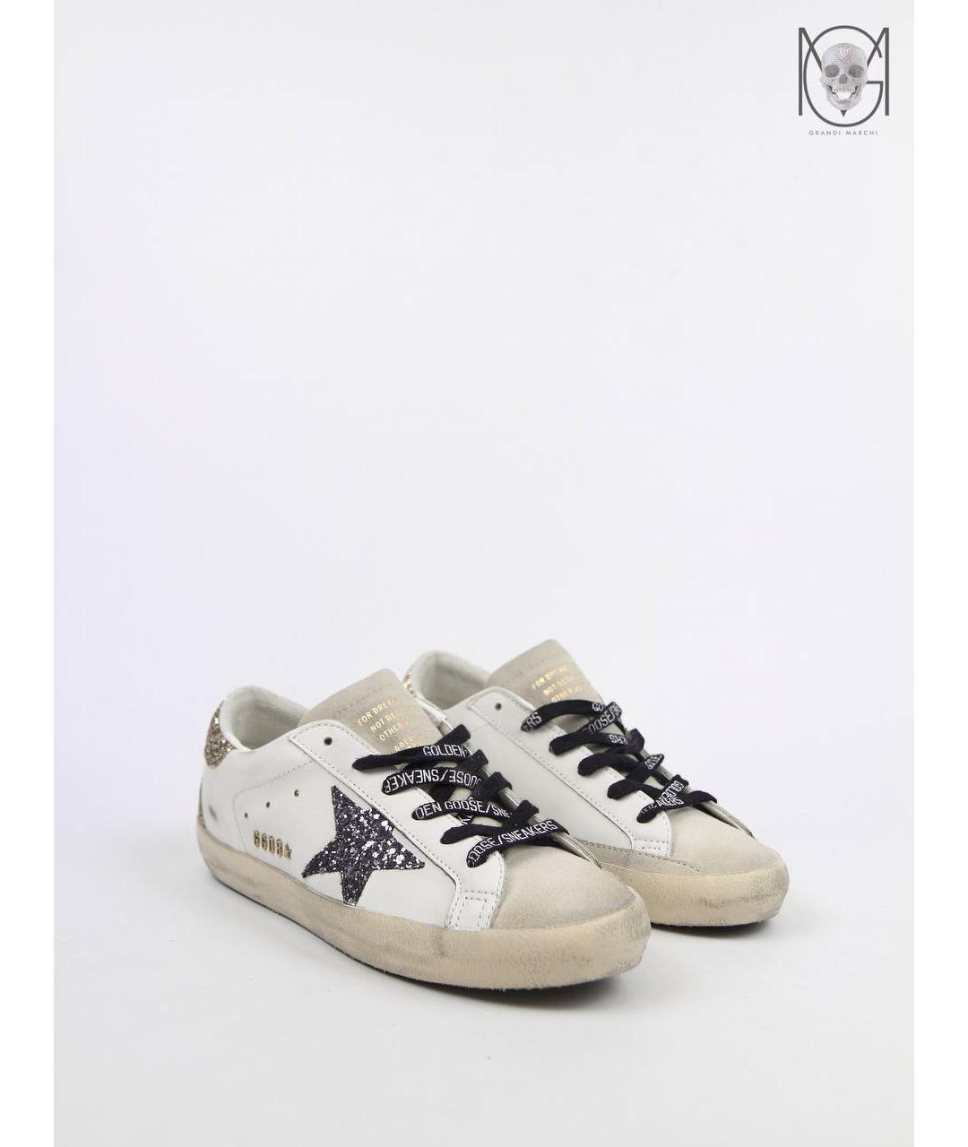 GOLDEN GOOSE DELUXE BRAND Белые кожаные кеды, фото 2