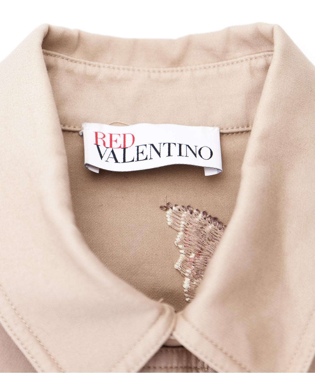 RED VALENTINO Бежевая хлопковая куртка, фото 5