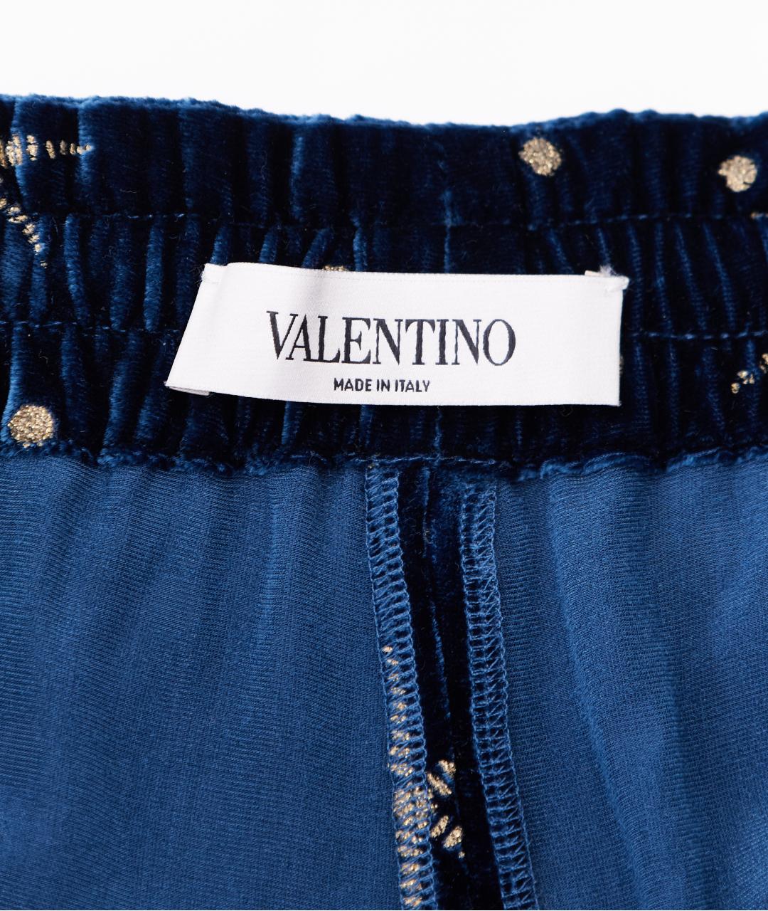 VALENTINO Темно-синий бархатный костюм с брюками, фото 7
