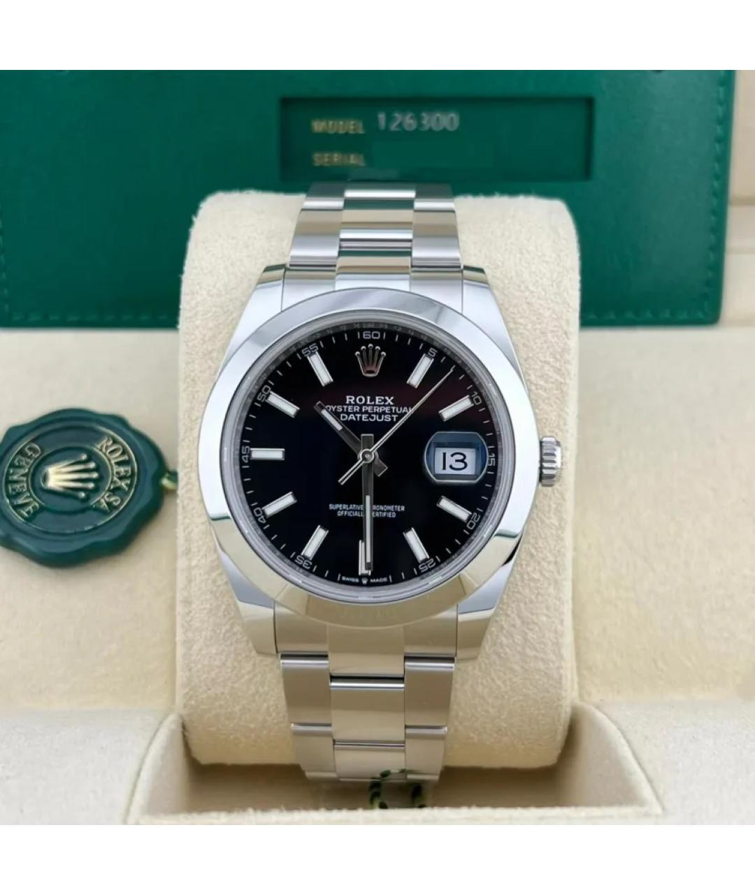 ROLEX Черные часы, фото 2