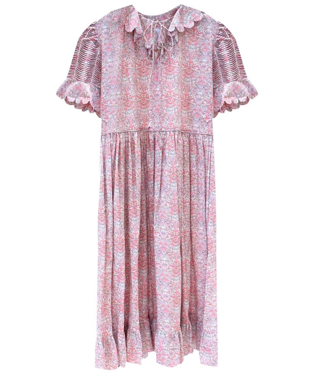 HORROR VACUI Розовое хлопковое повседневное платье, фото 1