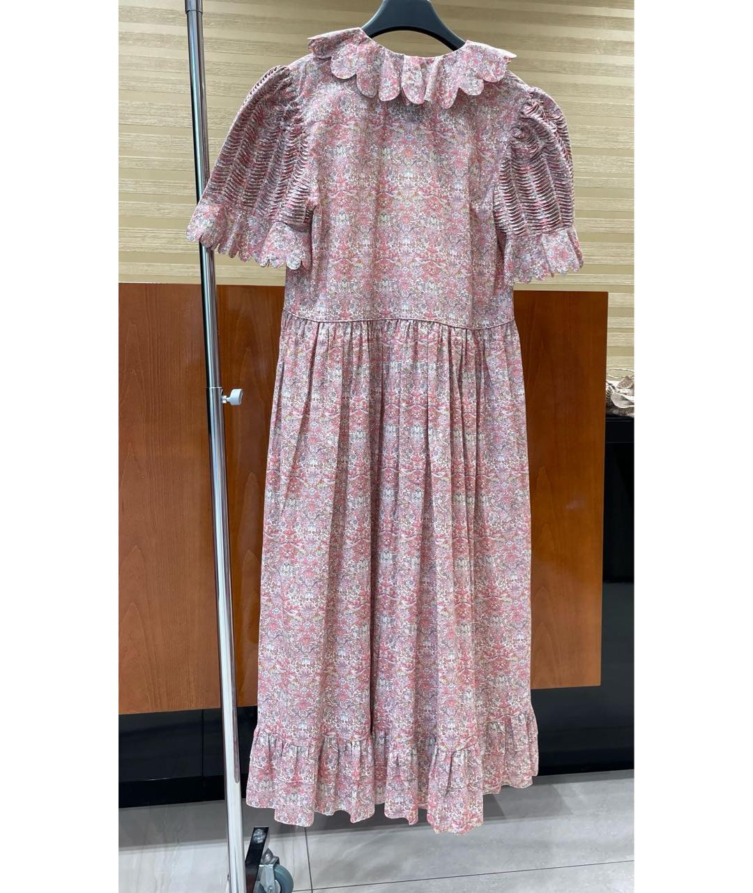 HORROR VACUI Розовое хлопковое повседневное платье, фото 2